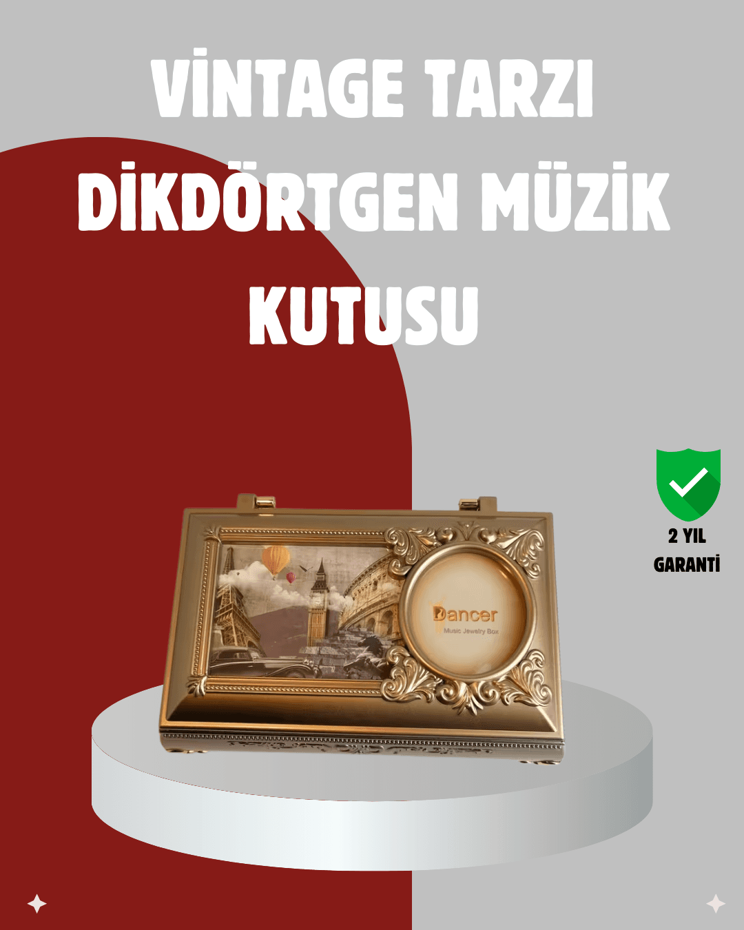 Kız Çocuk Oyuncak Piyano Görünümlü Balerinli Müzik Kutusu