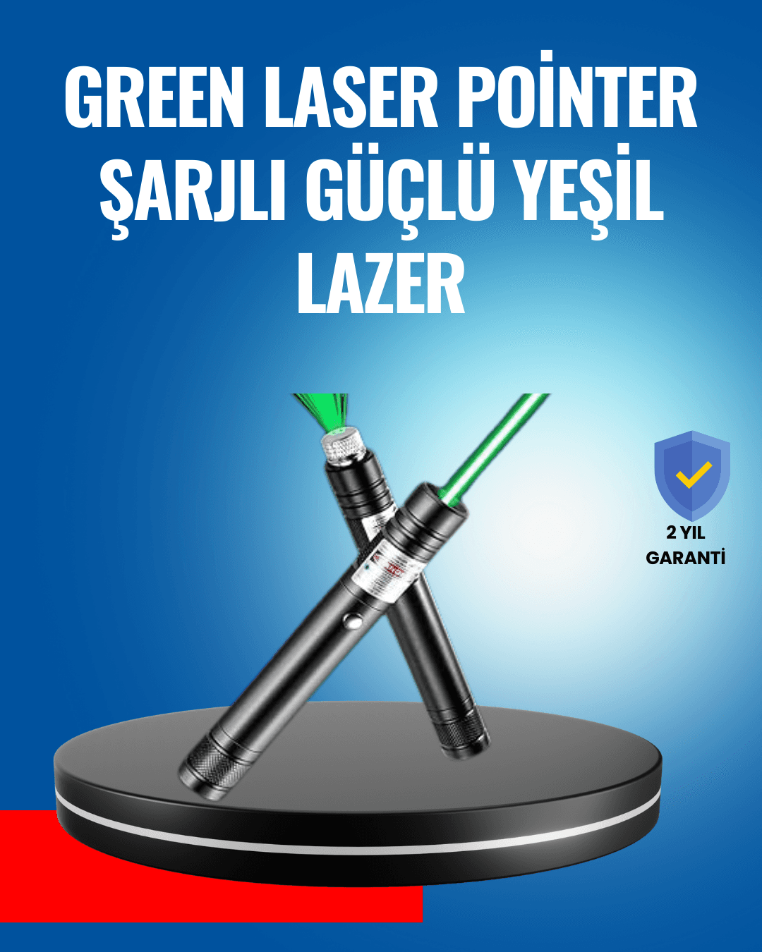 5000mW Yeşil Lazer Profesyonel Avcılık ve Doğa Sporları İçin Güçlü Uzun Menzilli