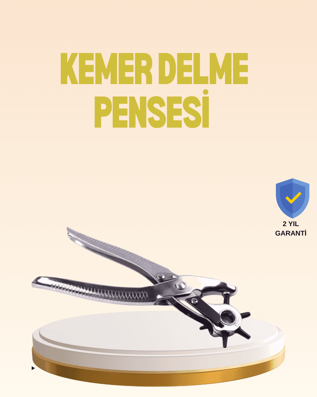 Profesyonel Deri Delme Pensesi Döner Başlıklı Kemer Delici 6 Fonksiyonlu