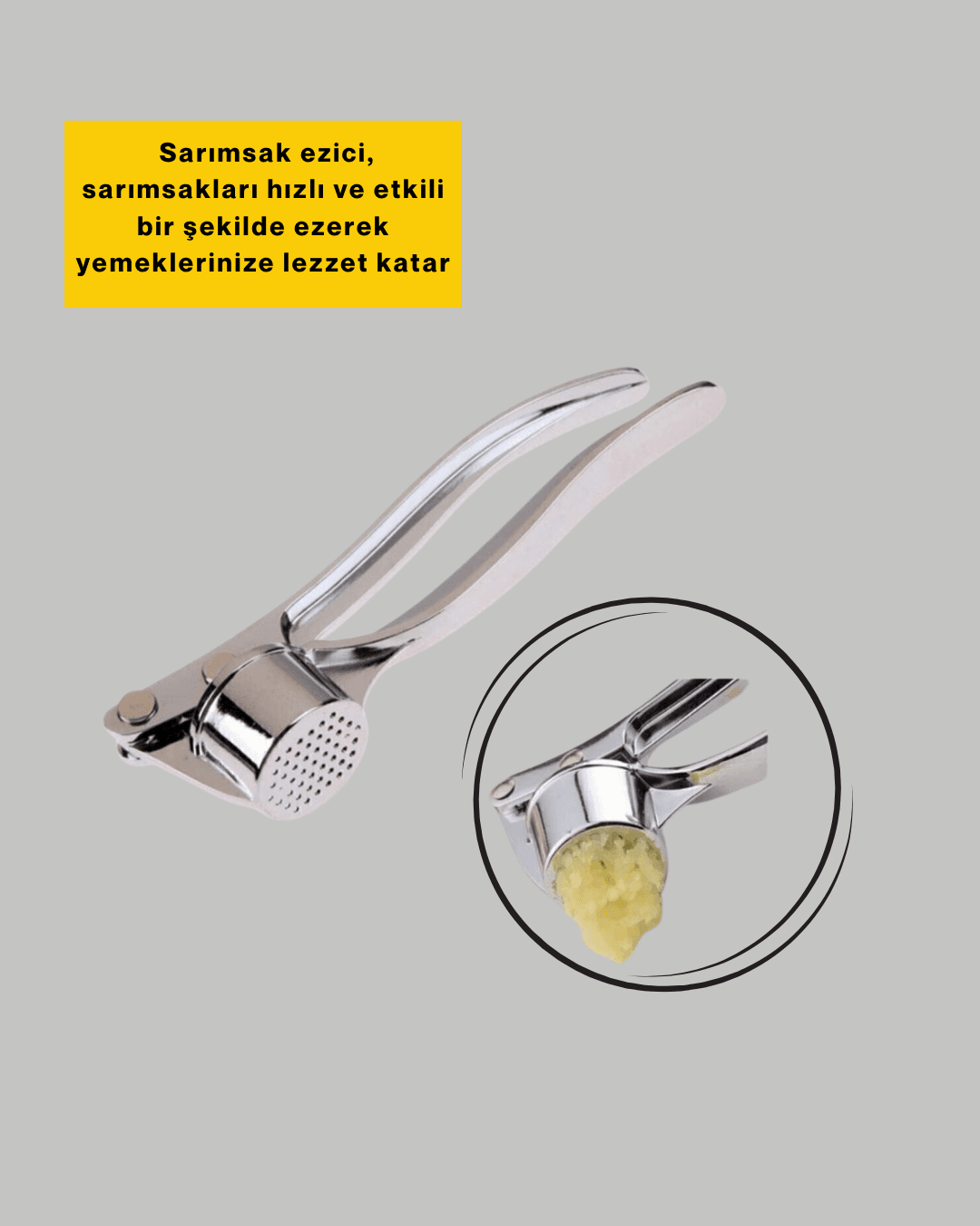 Metal Sarımsak Ezici 3