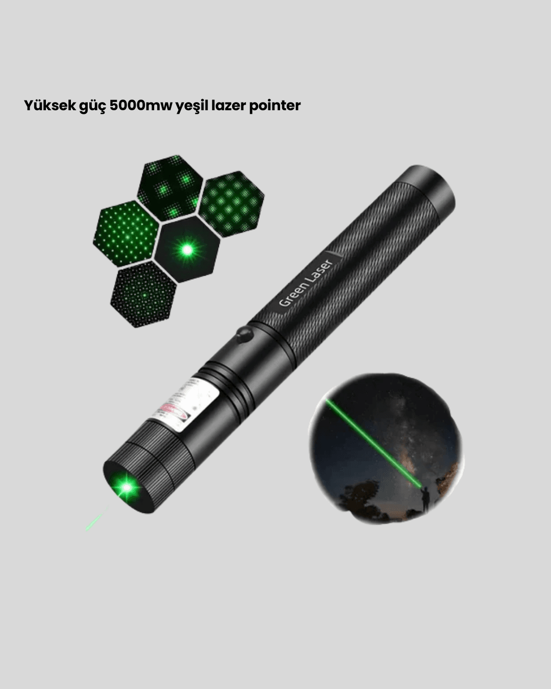 HS237 Lazer Yeşil Yüksek Çıkış Gücü Uzun Menzil Profesyonel İşaretleme Lazer Işını 3