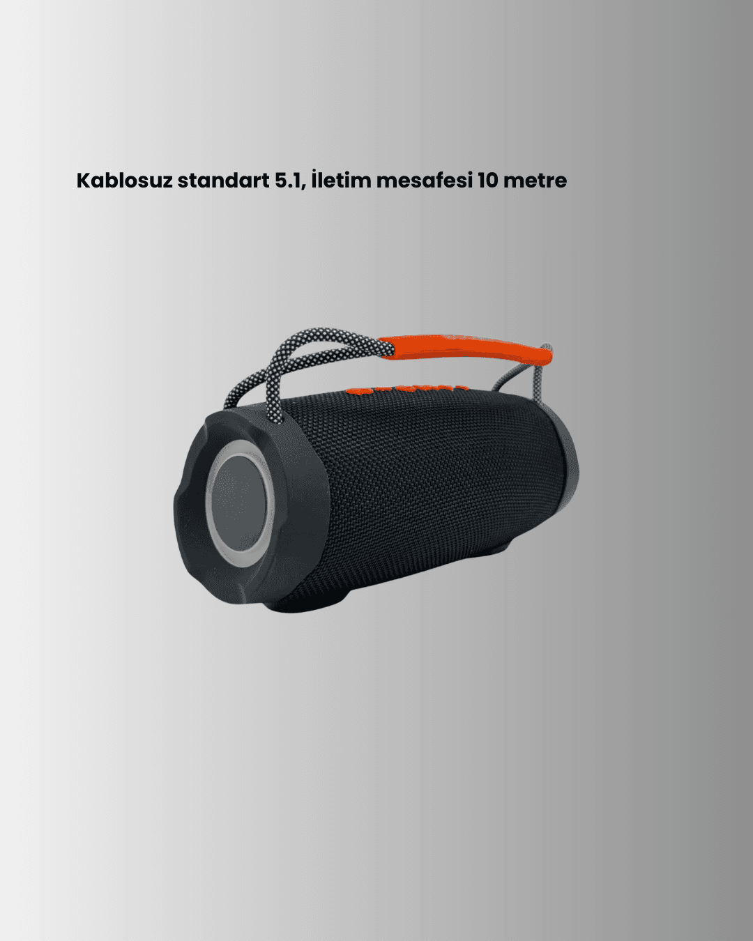 Bluetooth 5.1 Kablosuz Hoparlör Derin Bas RGB Işıklı 4