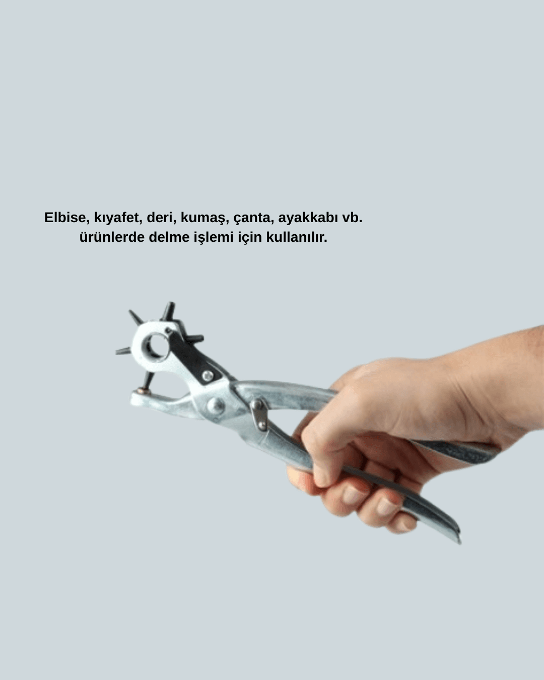 Deri Delme Pensesi 6 Uçlu Ayarlanabilir Kemer Delme Aleti Profesyonel Kullanım 4