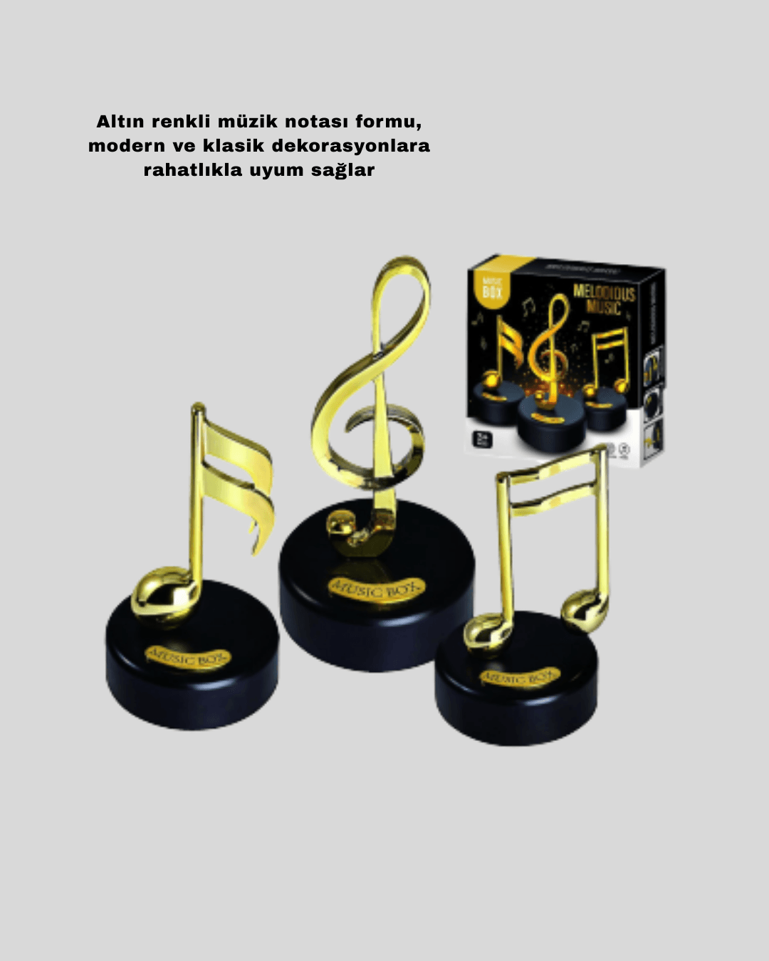 Nota Figürü Müzik Kutusu Melodious Model 4