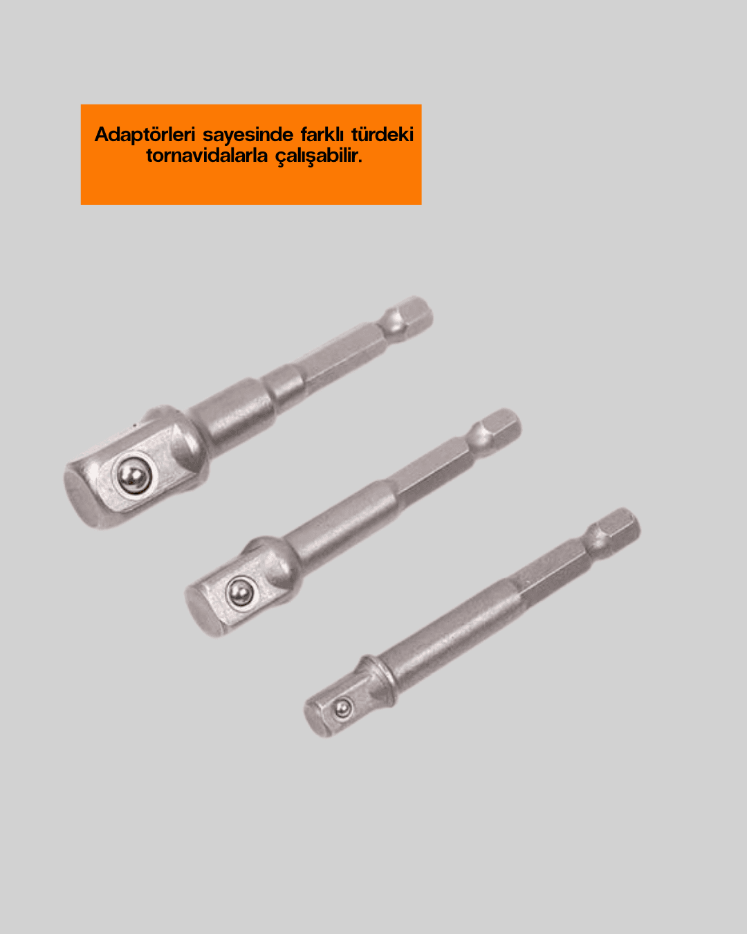 Ergonomik 16 Parça Bits Tornavida Uç ve Adaptör Seti 4