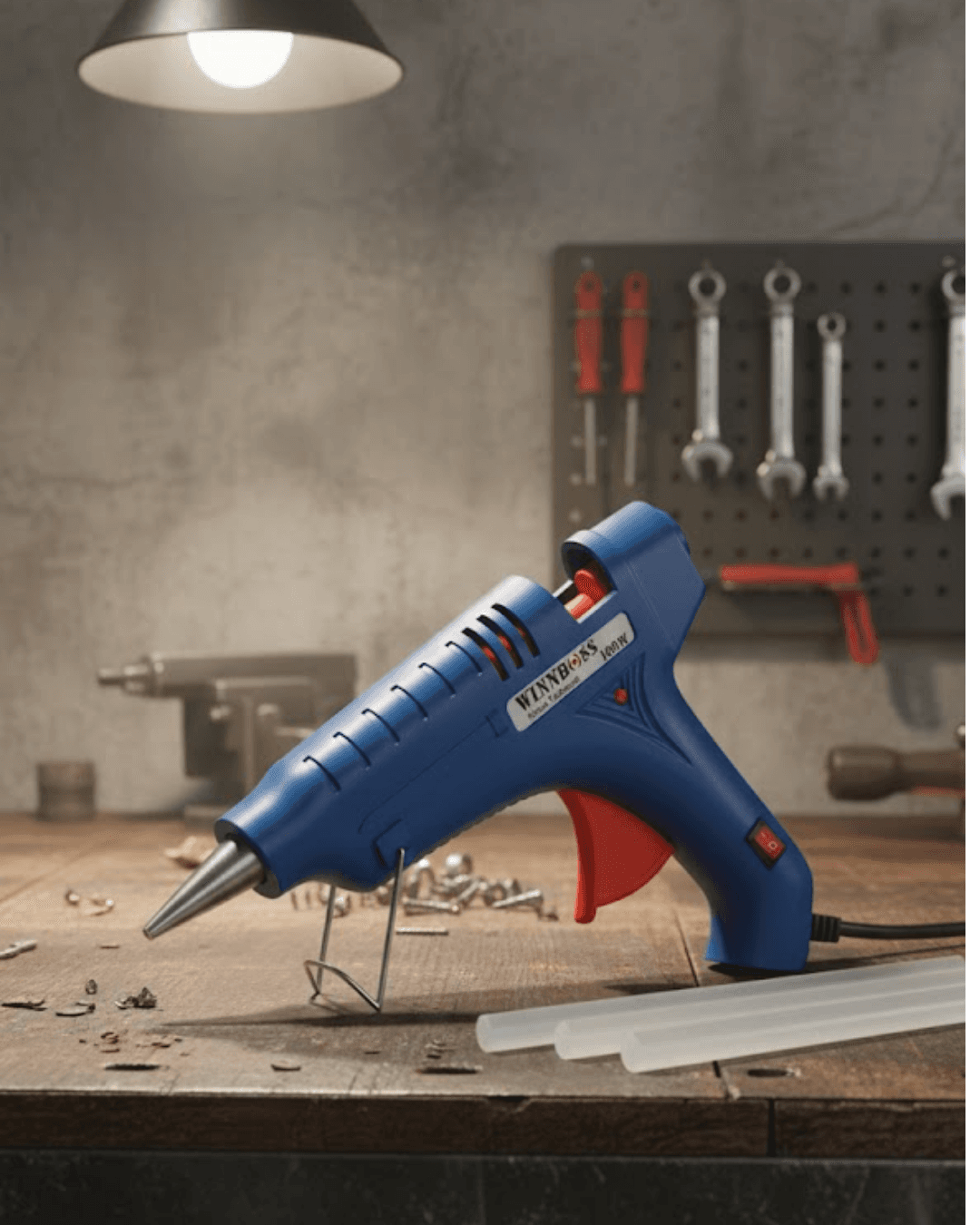 100 W Silikon Tabancası 11 mm Uyumlu 5 Adet Hediye Silikonlu Güçlü Tutkal Tabancası