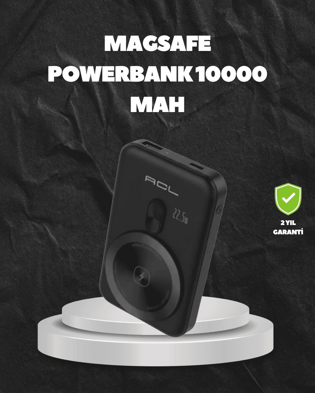 MagSafe Uyumlu Kablosuz Powerbank Taşınabilir Hızlı Şarj