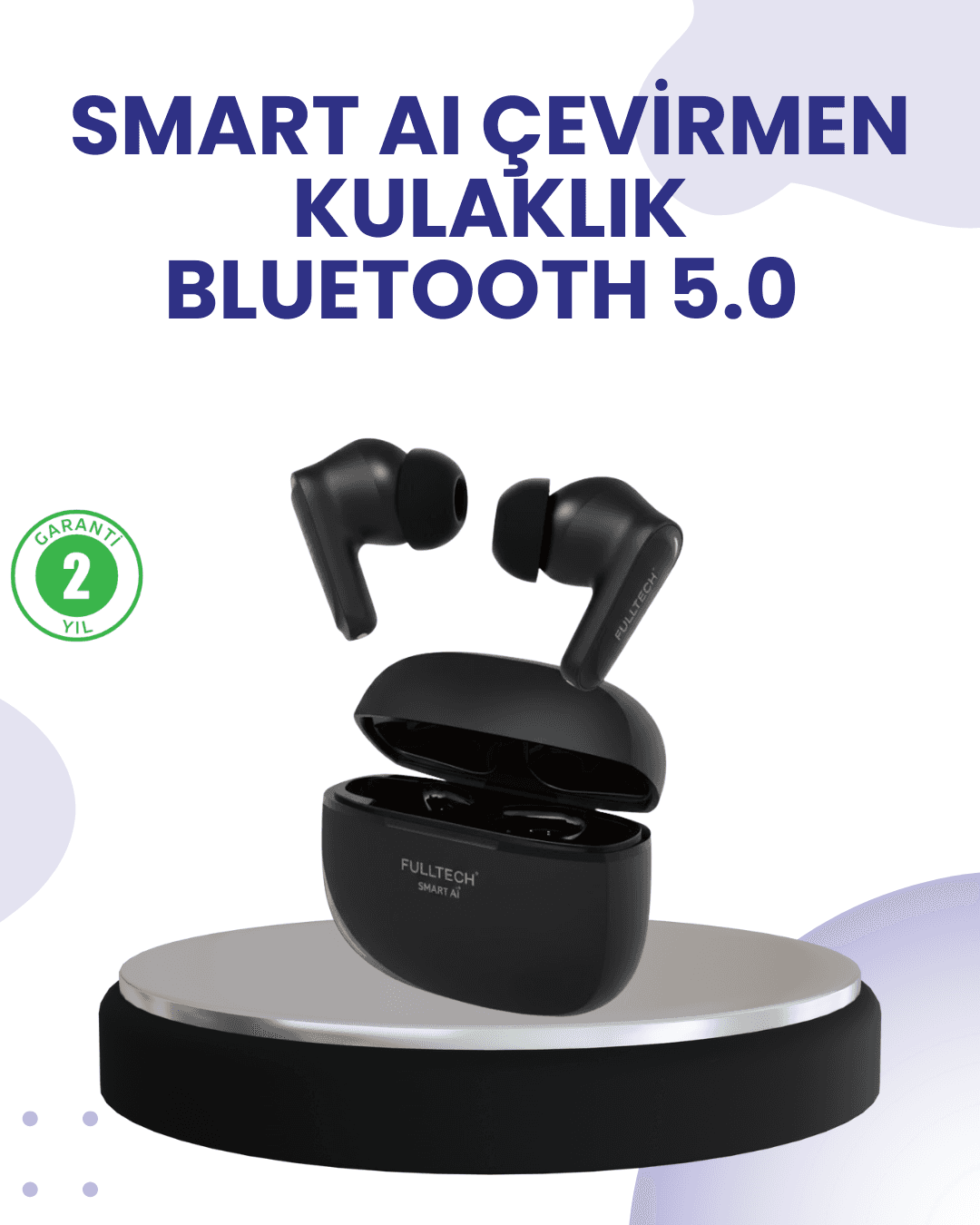 Çift Mikrofonlu Kablosuz Kulaklık ANC ENC ve Oyun Modlu