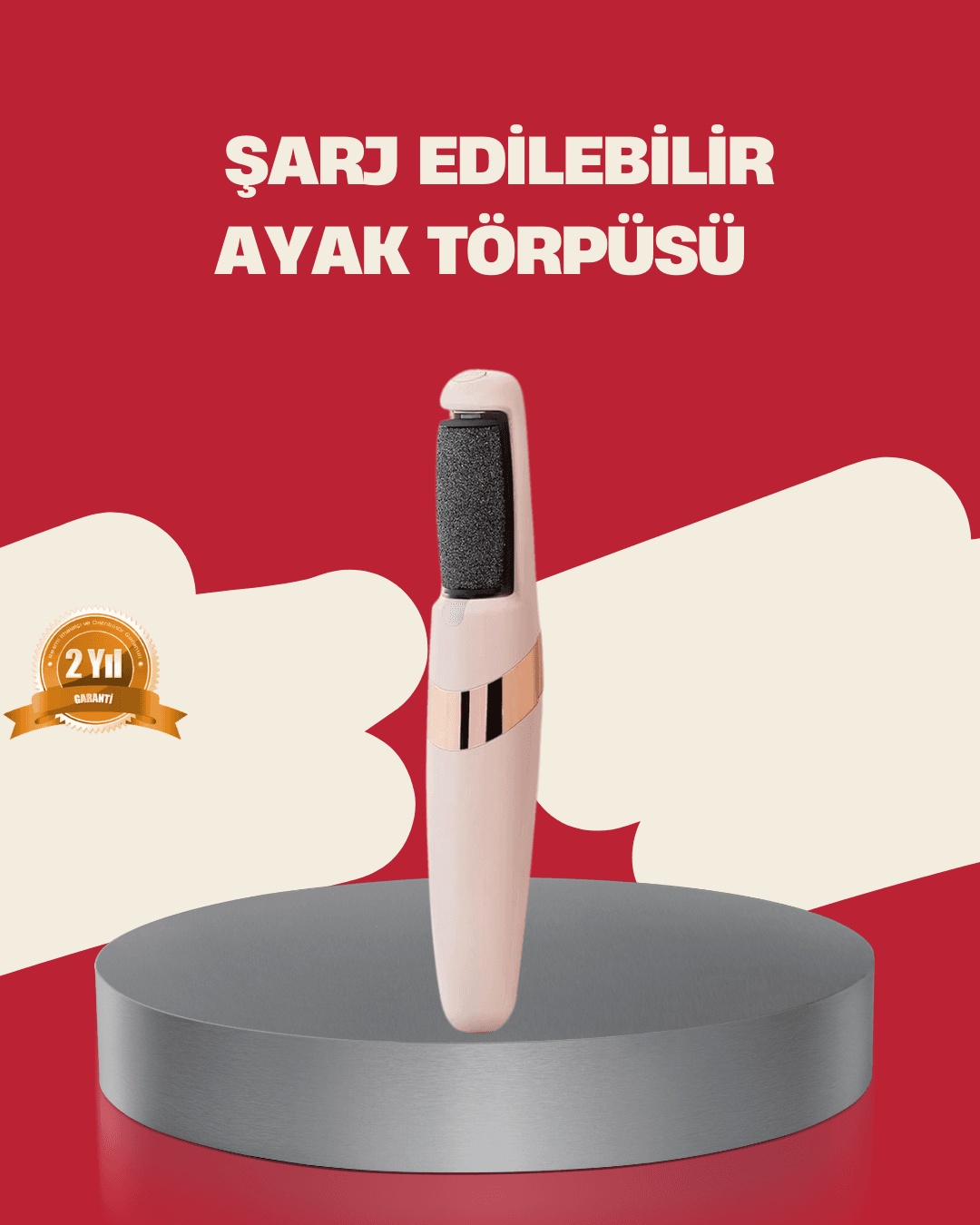 360° Etkili Elektrikli Ayak Bakım Aleti Nasır Giderici