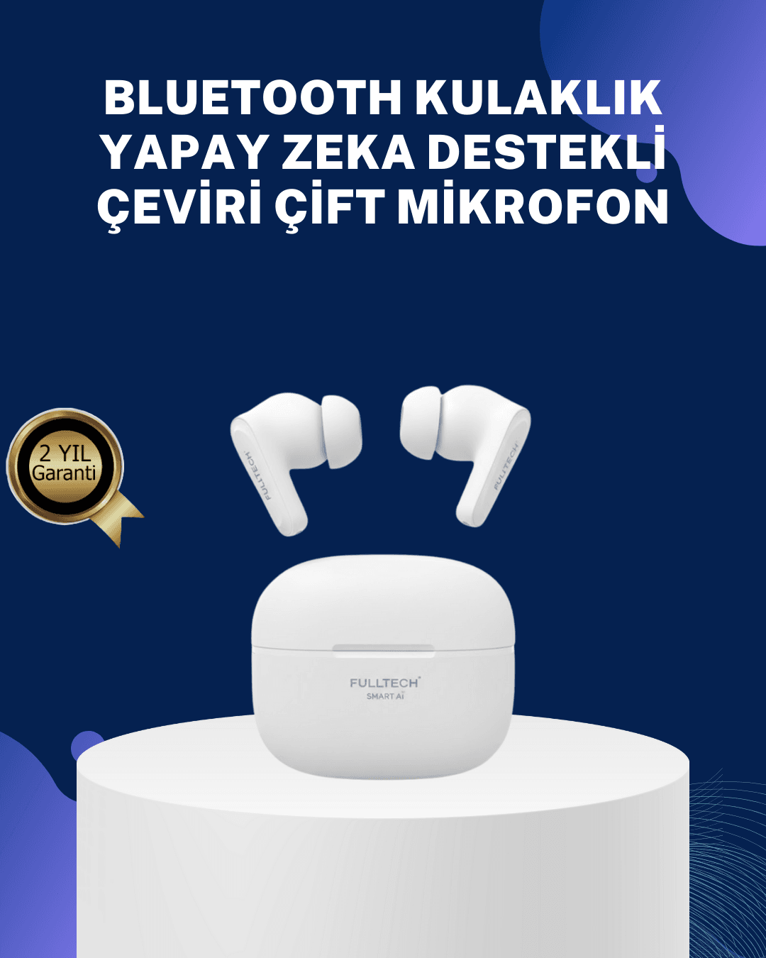 Akıllı Çeviri Teknolojili TWS Kulaklık Gürültü Engelleyici