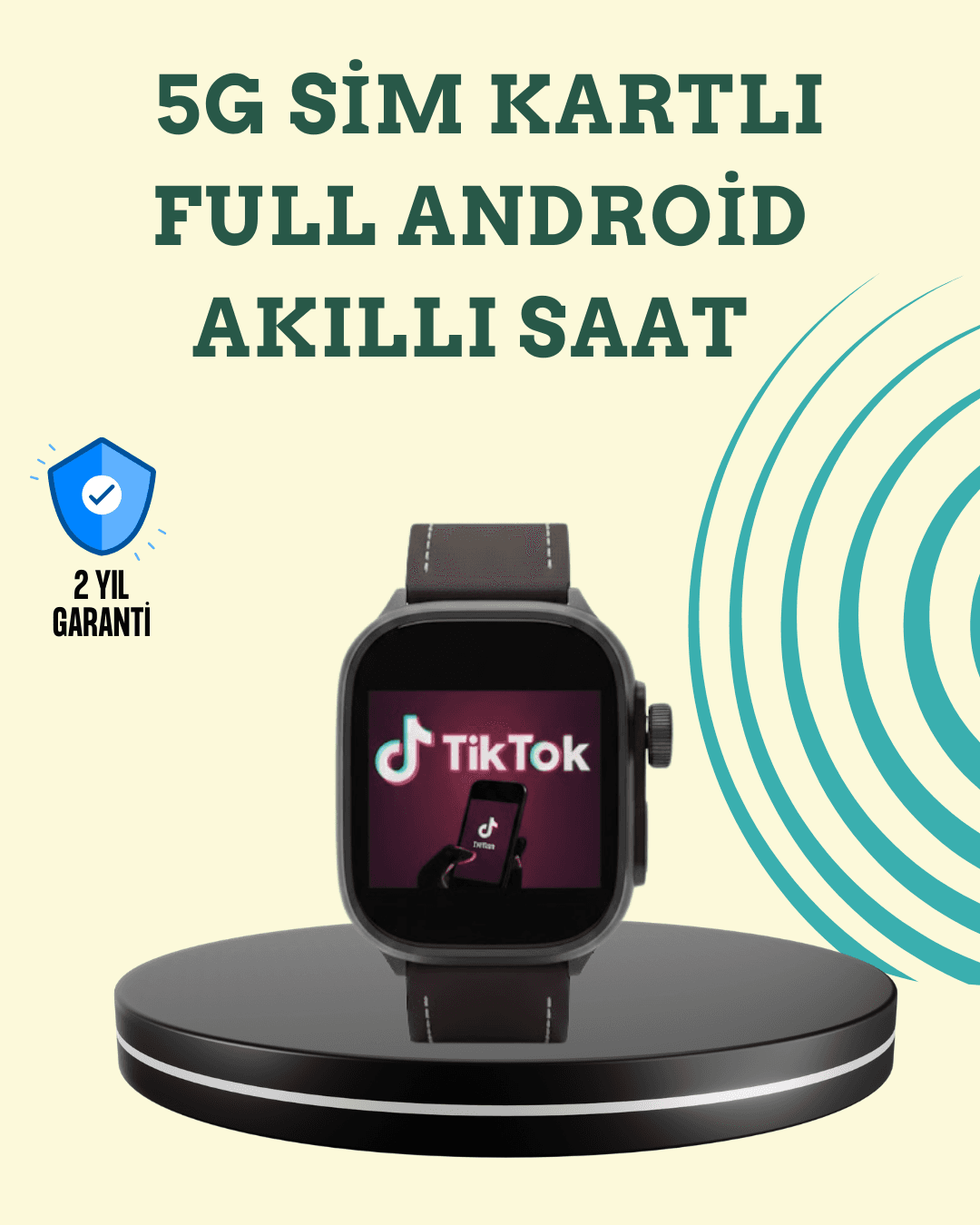 AMOLED Ekranlı Akıllı Saat - Android Uygulama Desteği ve SIM Kartlı