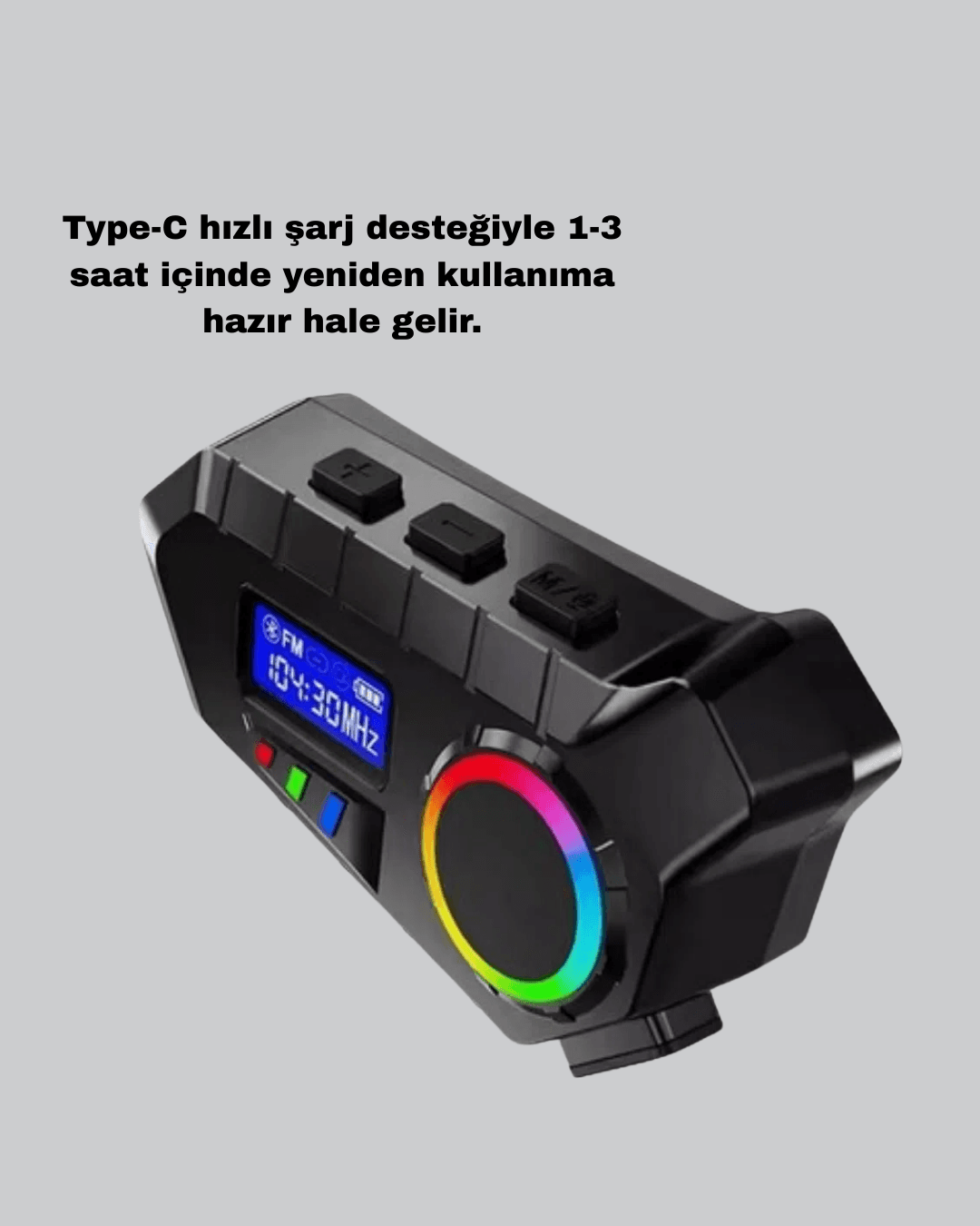 Bluetooth 5.4 İntercom ve Alarmlı Disk Kilidi Seti Güçlü Ses ve Güvenlik 3