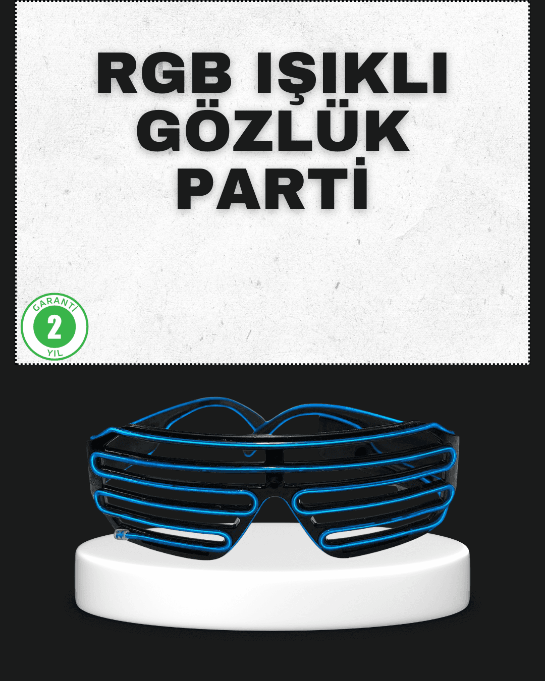 Parti ve Organizasyonlara Özel LED Işıklı Gözlük