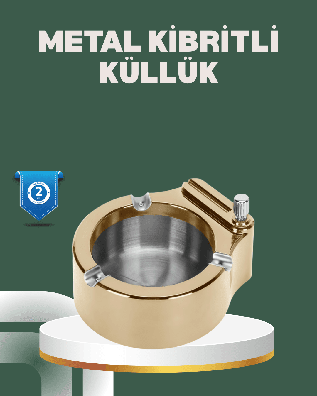 Yeniden Doldurulabilir Çakmaklı Küllük Dayanıklı Yapı