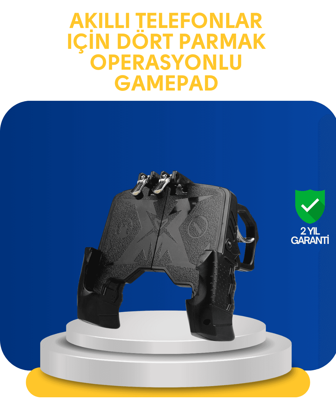 Dört Parmak Mobil Gamepad - Gerçekçi Oyun Deneyimi İçin Oyun Kumandası