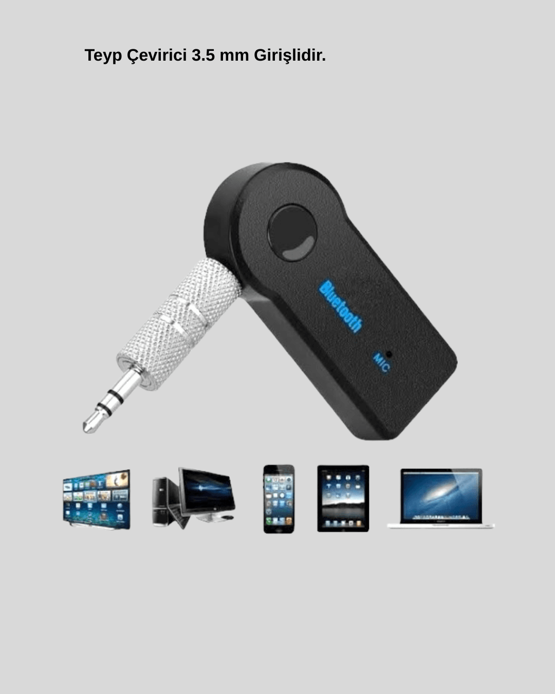 Araç İçi Bluetooth Müzik Kiti + Type-C PD Araç Şarjı Seti 5