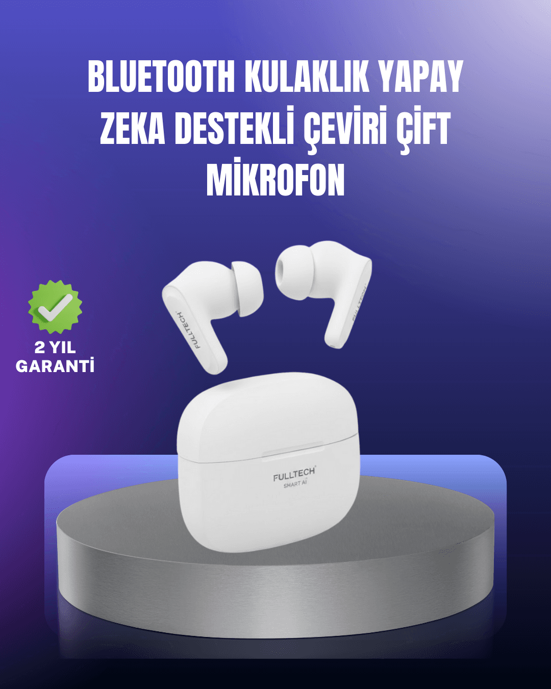 Çok Dilli İletişim Destekli Kablosuz Kulaklık Oyun ve Müzik Modlu