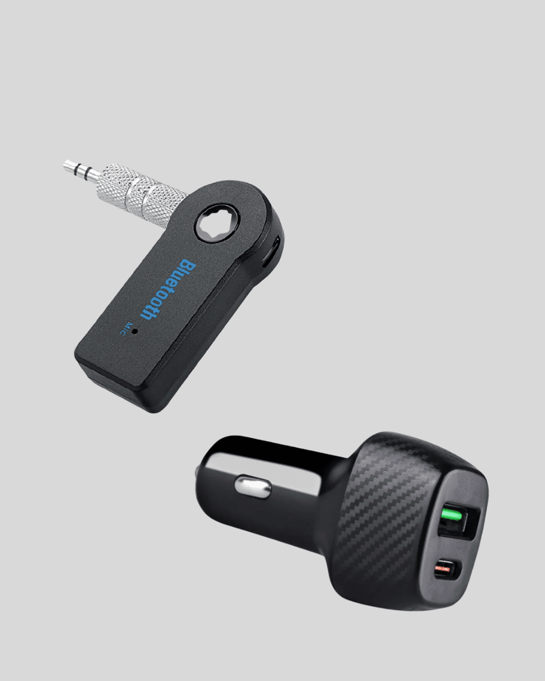 Araç İçi Bluetooth Müzik Kiti + Type-C PD Araç Şarjı Seti 6