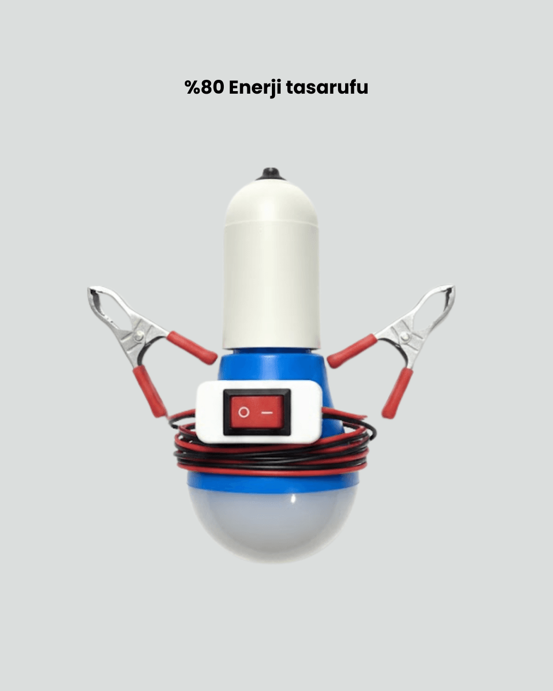 Araç Akü Bağlantılı 12V LED Ampul Pratik Işık Çözümü 3