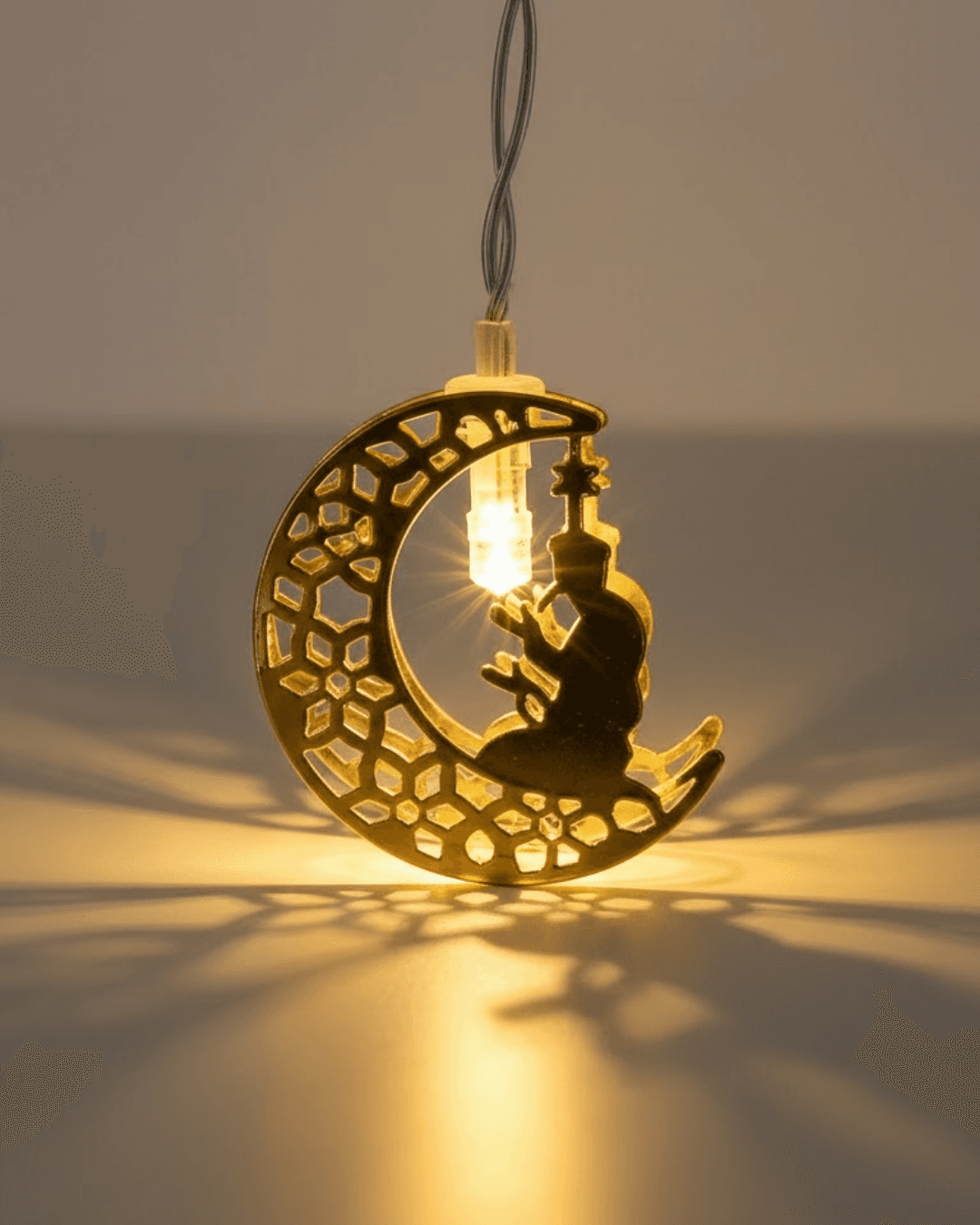 Dekoratif Ramazan Ay Işığı Secde Eden Adam Figürlü 3
