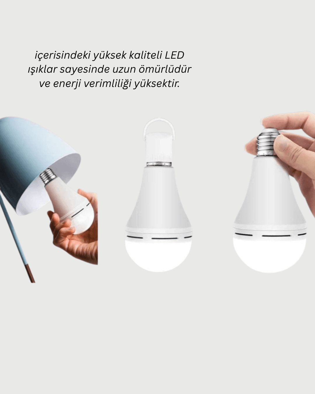DL-2030 Şarjlı LED Ampul 4