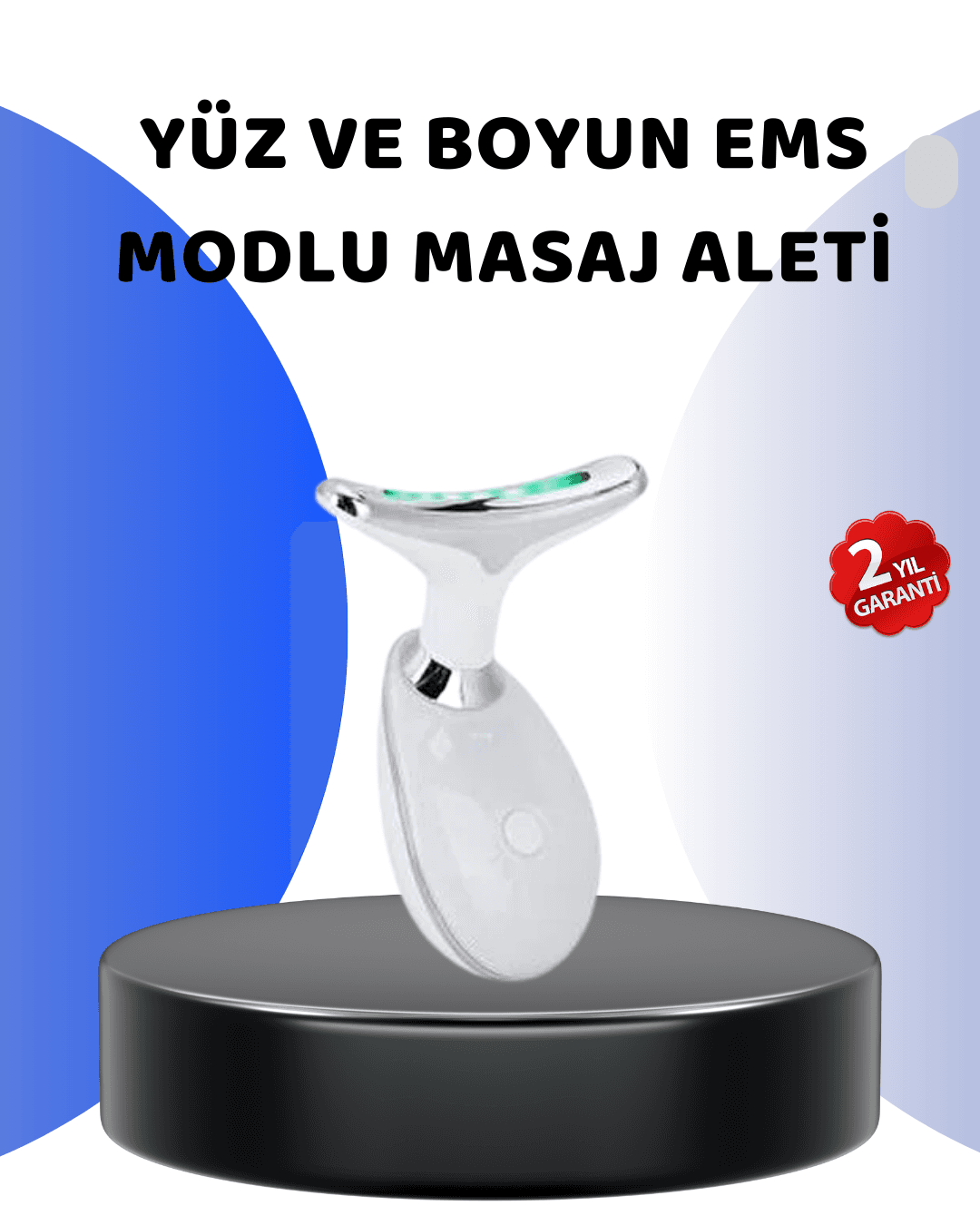 Yüz ve Boyun İçin LED Işık Terapili Bakım Cihazı