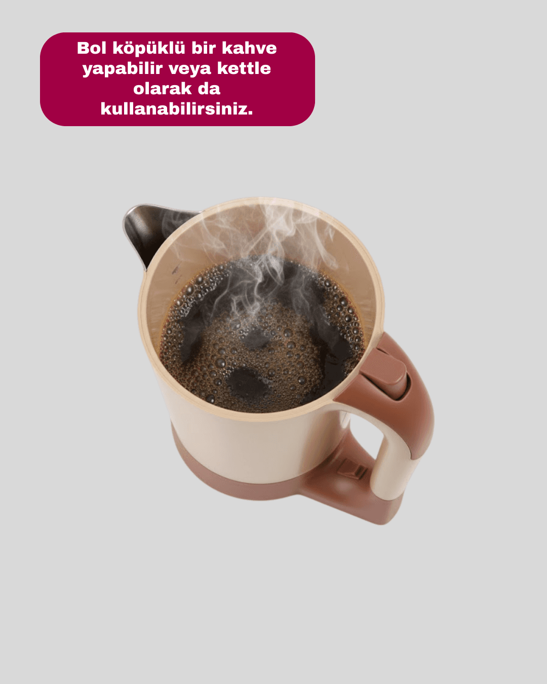 Mini Türk Kahvesi Makinesi Kettle Fonksiyonlu 4