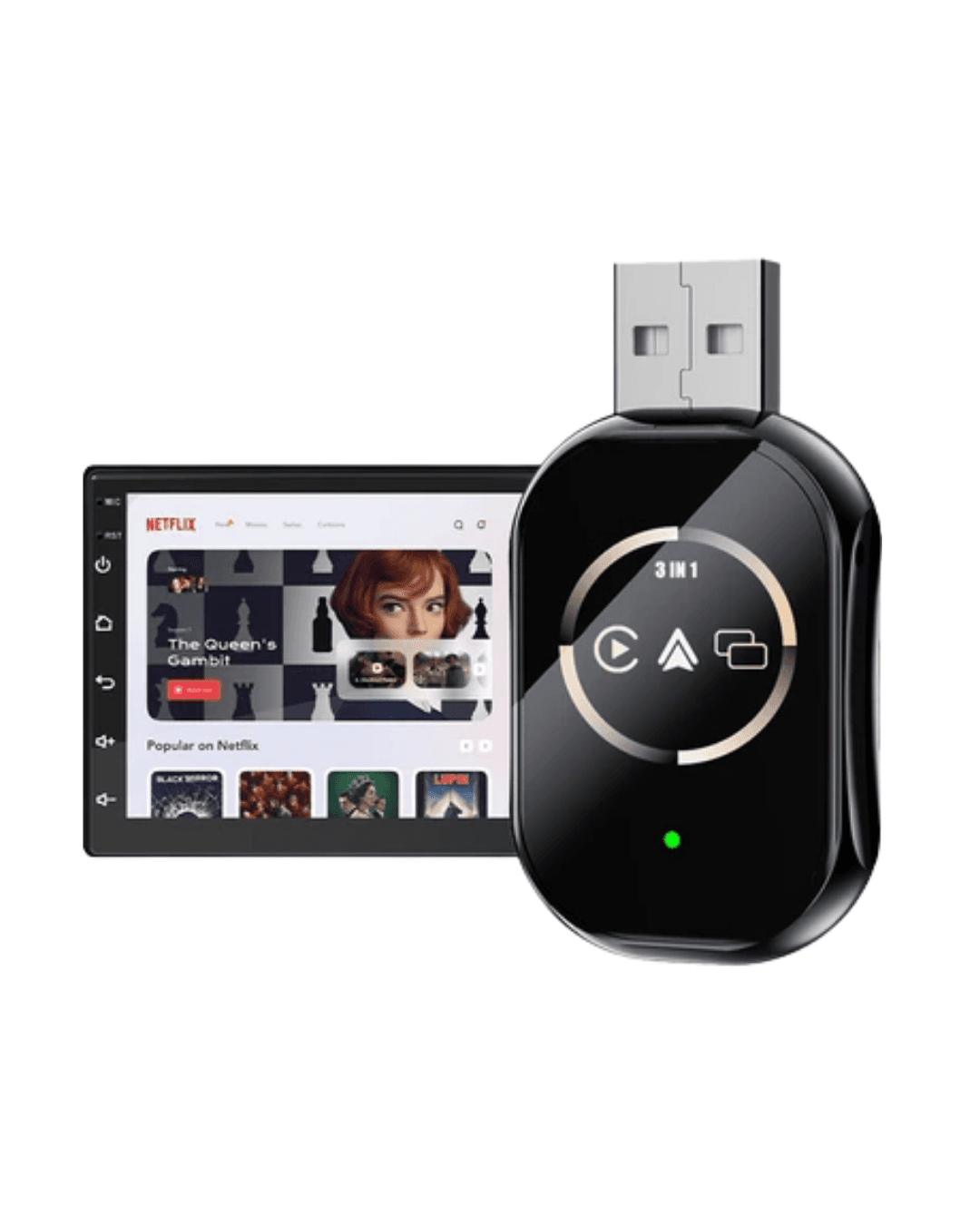 Araç İçi Kablosuz CarPlay Android Auto AirPlay Adaptörü 4