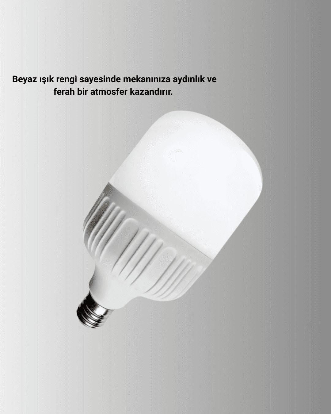 Enerji Tasarruflu Şarjlı LED Ampul 30W Beyaz Işık 5