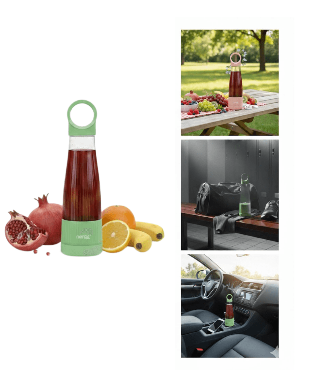400 ml Kapasiteli Pratik Taşınabilir Meyve Blender 5