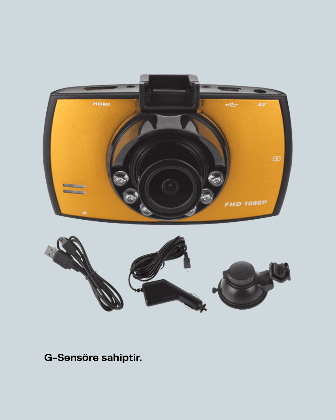 Full HD Araç Kamerası G Sensor Gece Görüşlü Dash Cam 4
