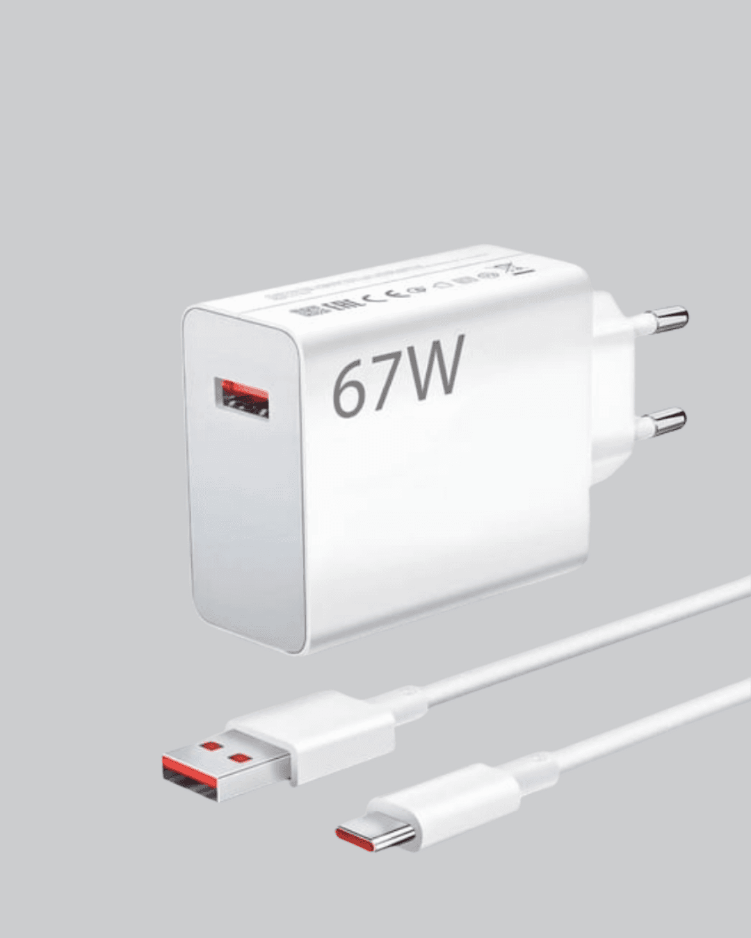 67 Watt Type C Turbo Şarj Seti - Hızlı Şarj Adaptörü ve Kablo 6