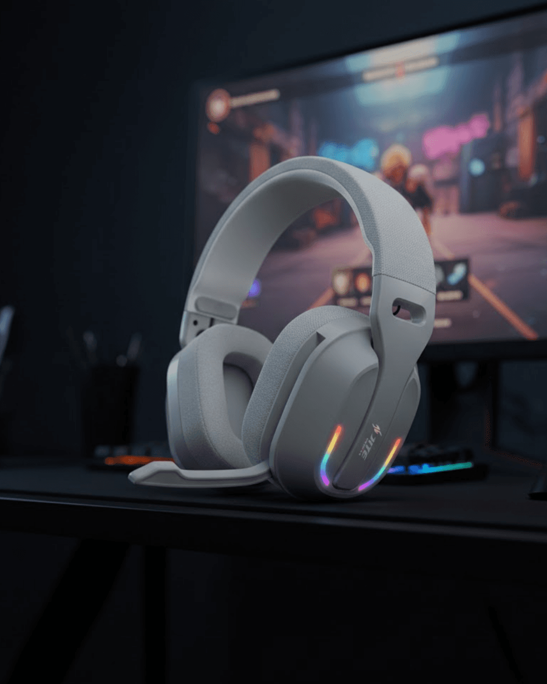 Düşük Gecikmeli Kablosuz Oyuncu Kulaklığı Bluetooth 5.4 40MM Sürücü RGB