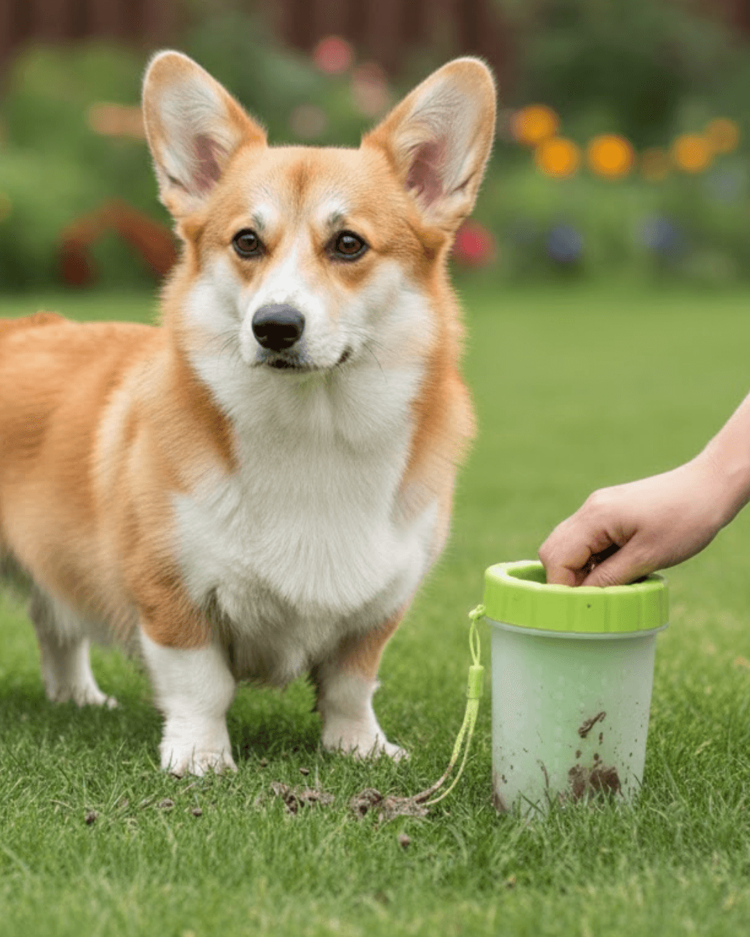 Silikon Kıllı Köpek Pati Temizleme Kabı Orta Büyük Irklar İçin Taşınabilir Yuvarlak Başlık