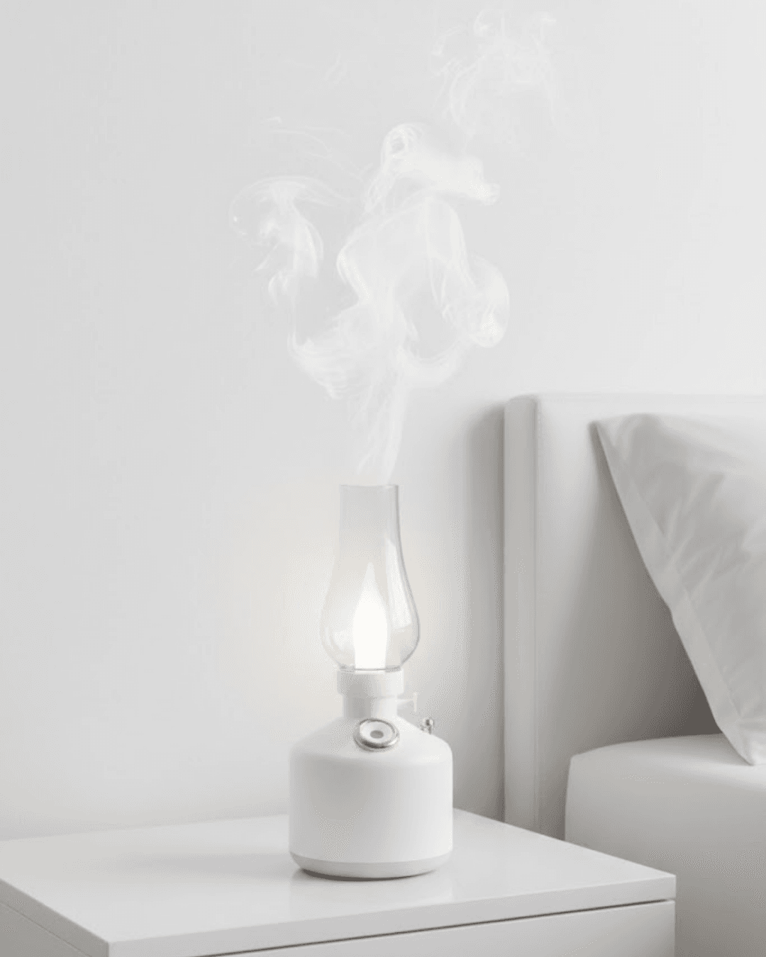 Retro Gaz Lambası Tasarımlı USB Şarjlı Aroma Difüzörü 280 ml Nano Mist Nemlendirici