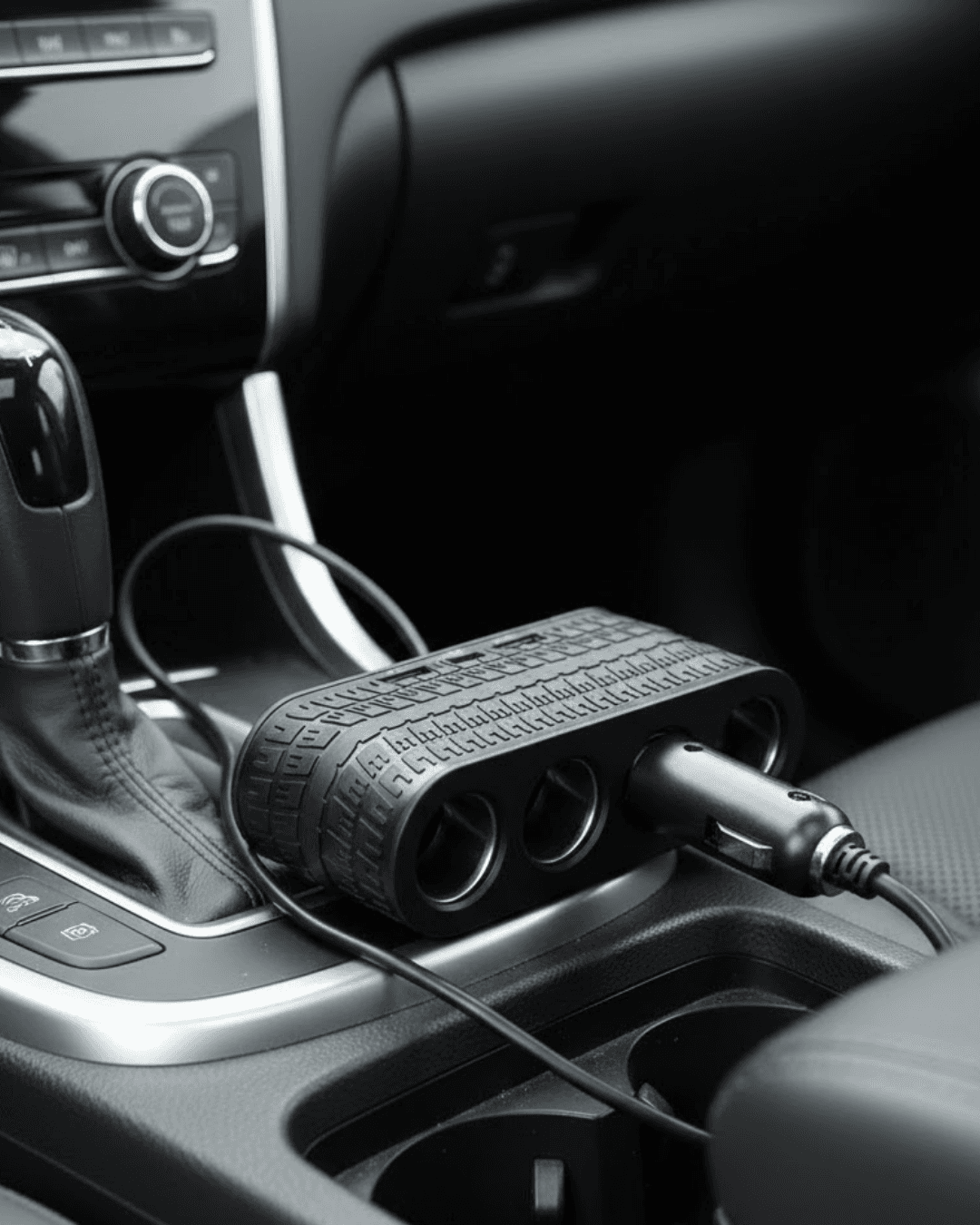 Araç Çakmak Çoklayıcı 4 Çıkışlı 2 USB ve Type C Girişli Çok Fonksiyonlu Şarj Ünitesi