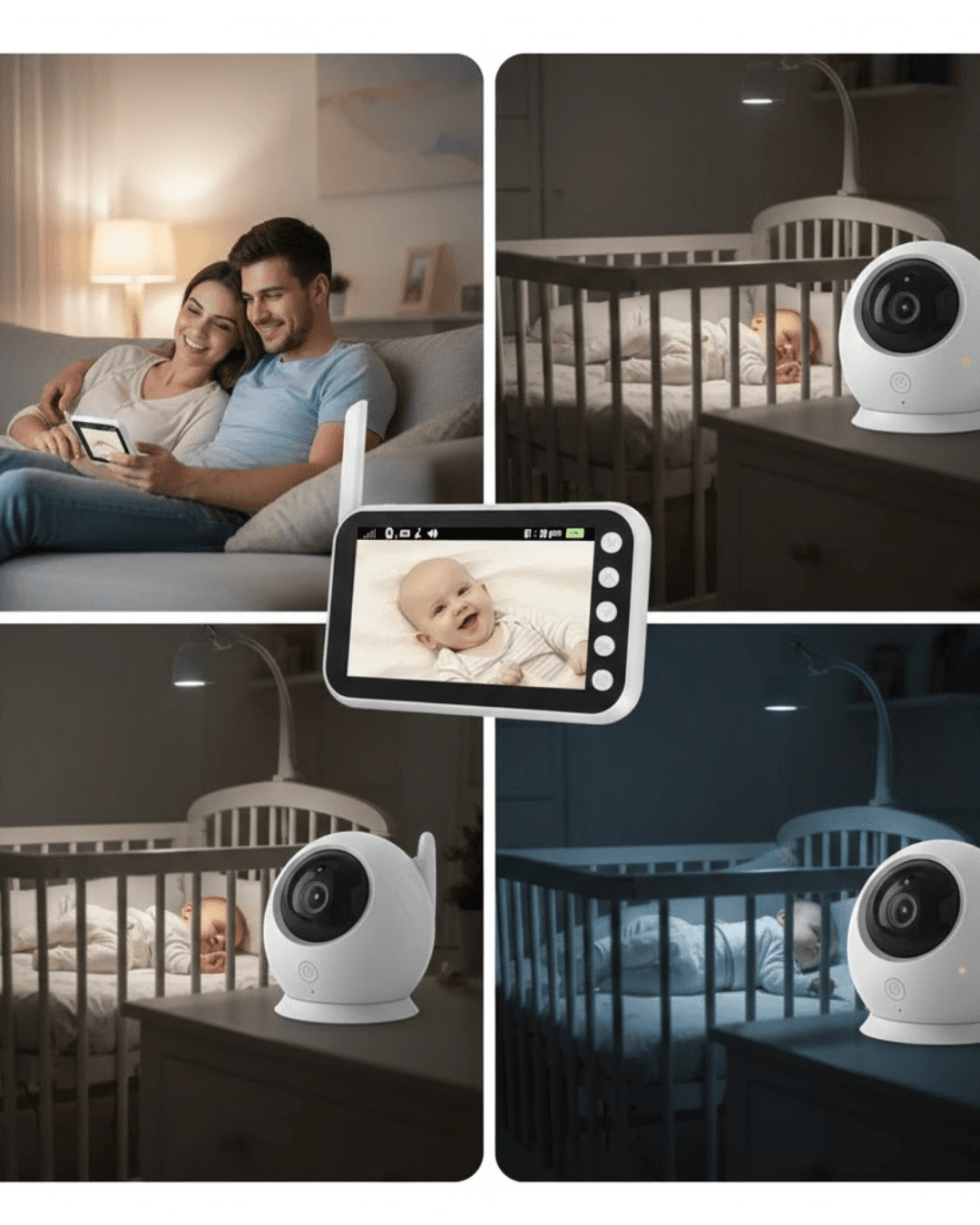 4.5 İnç Ekranlı Gece Görüşlü Bebek Kamerası ve Monitörü - Canlı İzleme