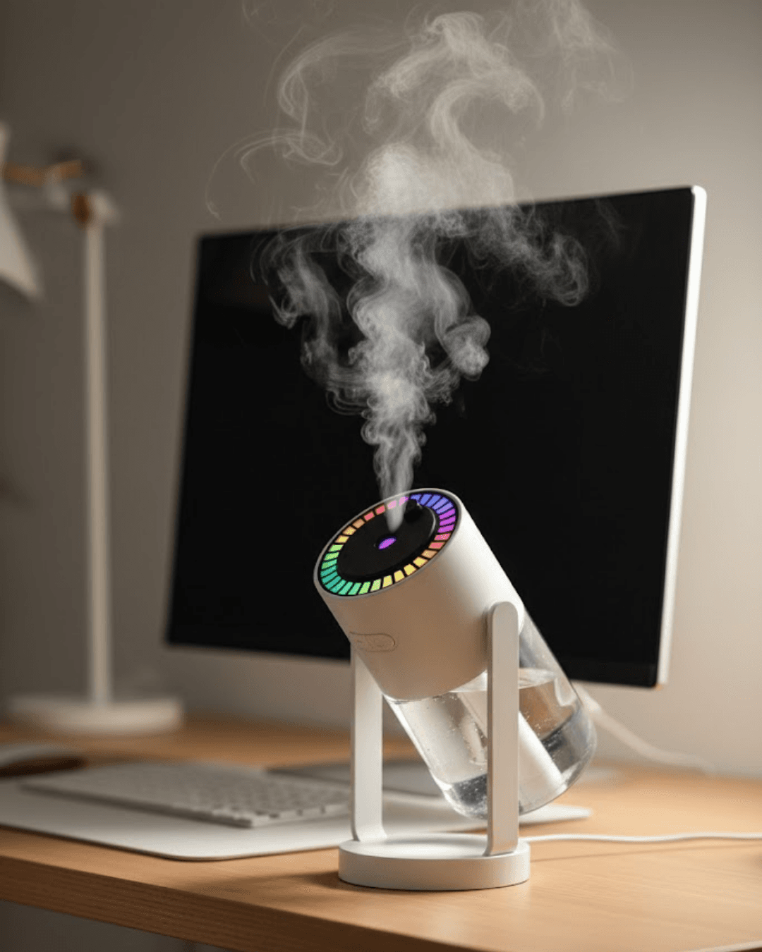 Yıldızlı Projektör Hava Nemlendirici Ultrasonik Buhar RGB Işık 280 ml Type-C USB