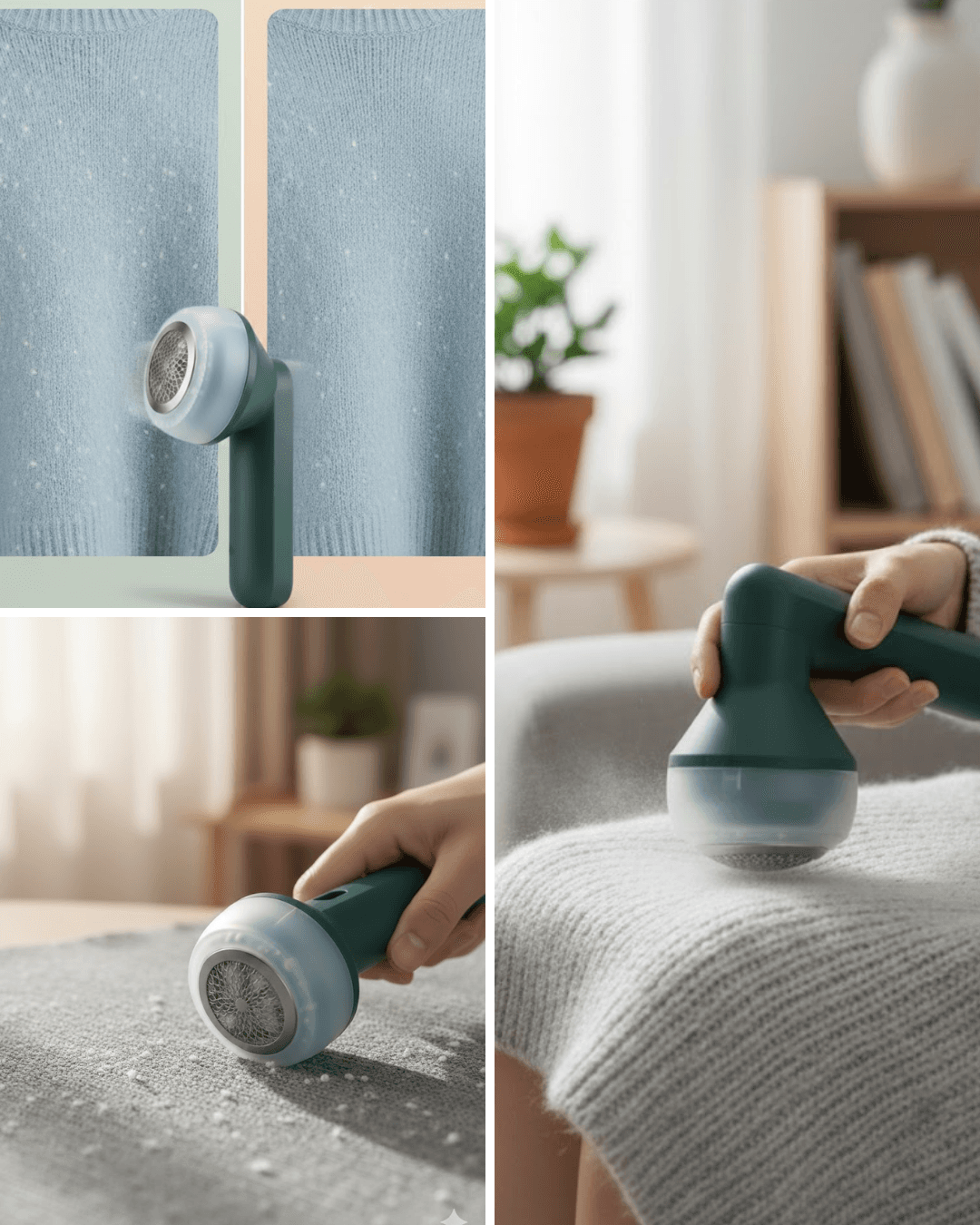 Kumaş Tüy ve Tiftik Temizleme Makinesi Paslanmaz Çelik Başlıklı Lint Remover