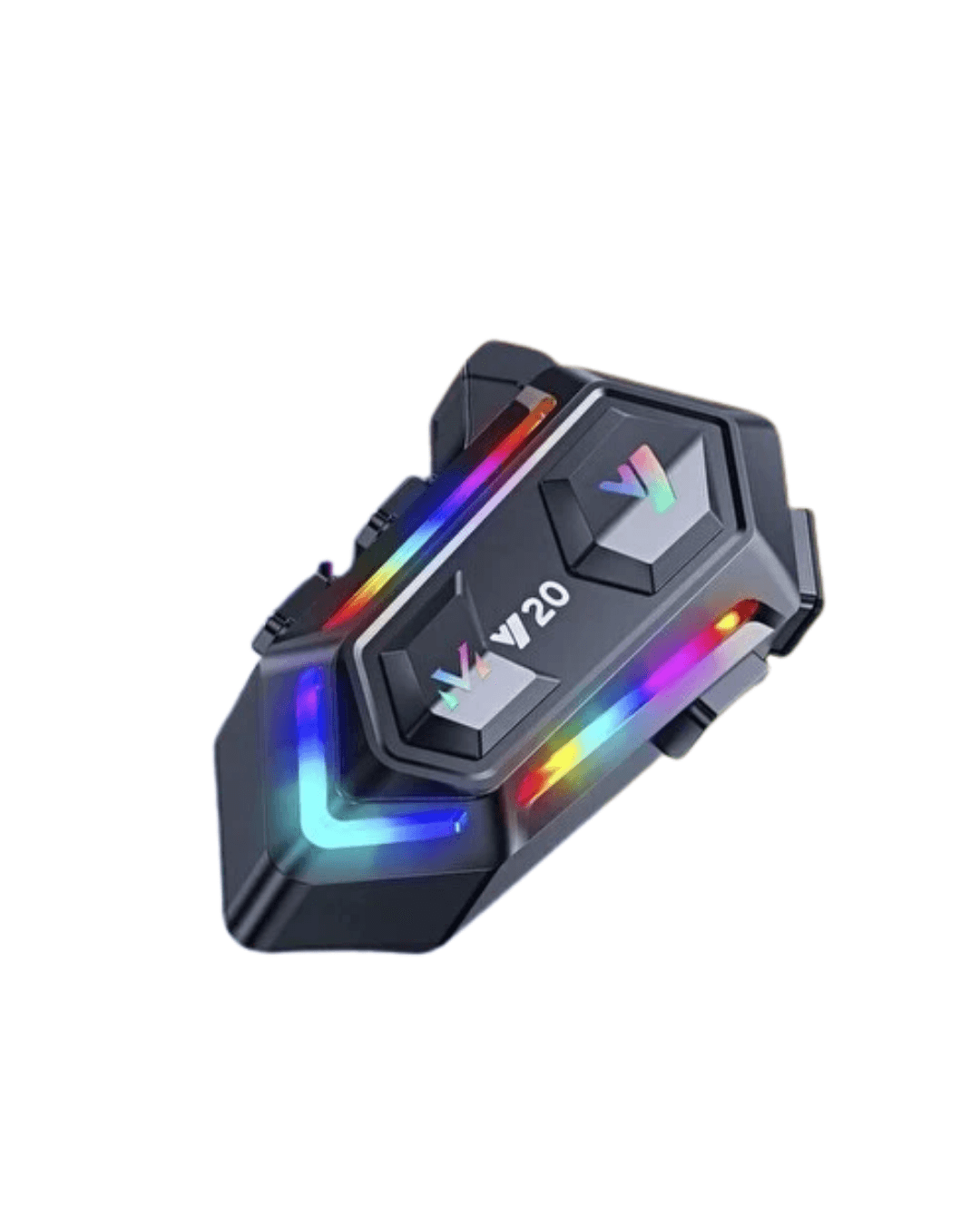 Intercom Mesafeli IPX6 Suya Dayanıklı Kask Kulaklık Sistemi 16 RGB Işık Modu 6