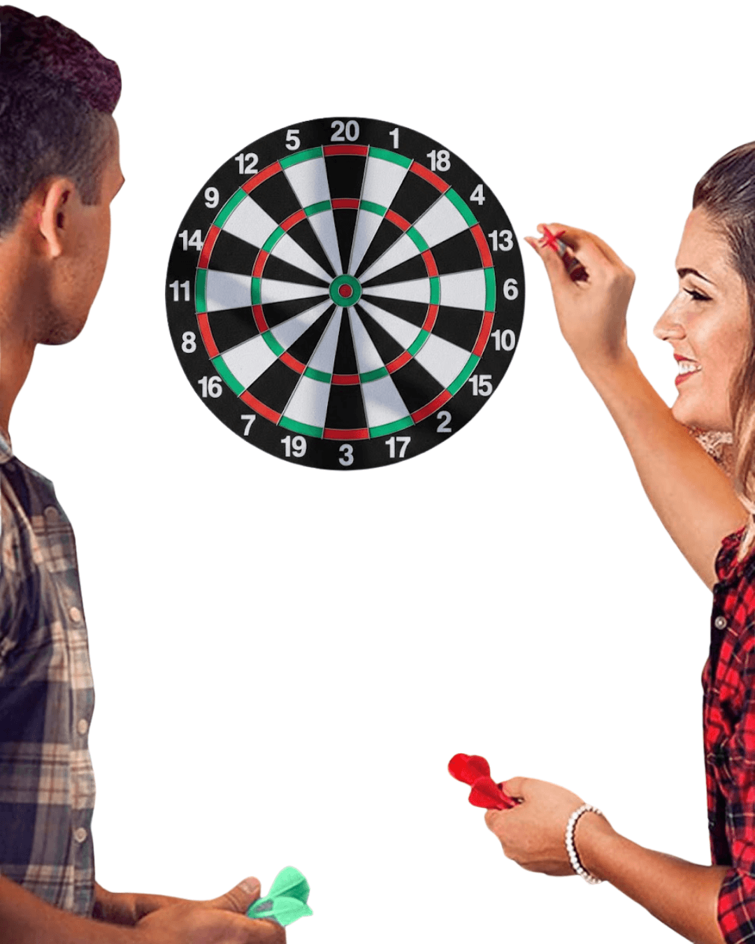 12 İnç Dart Tahtası Seti - Ahşap Gövde, Metal İğne Uçlu Dart Okları 6