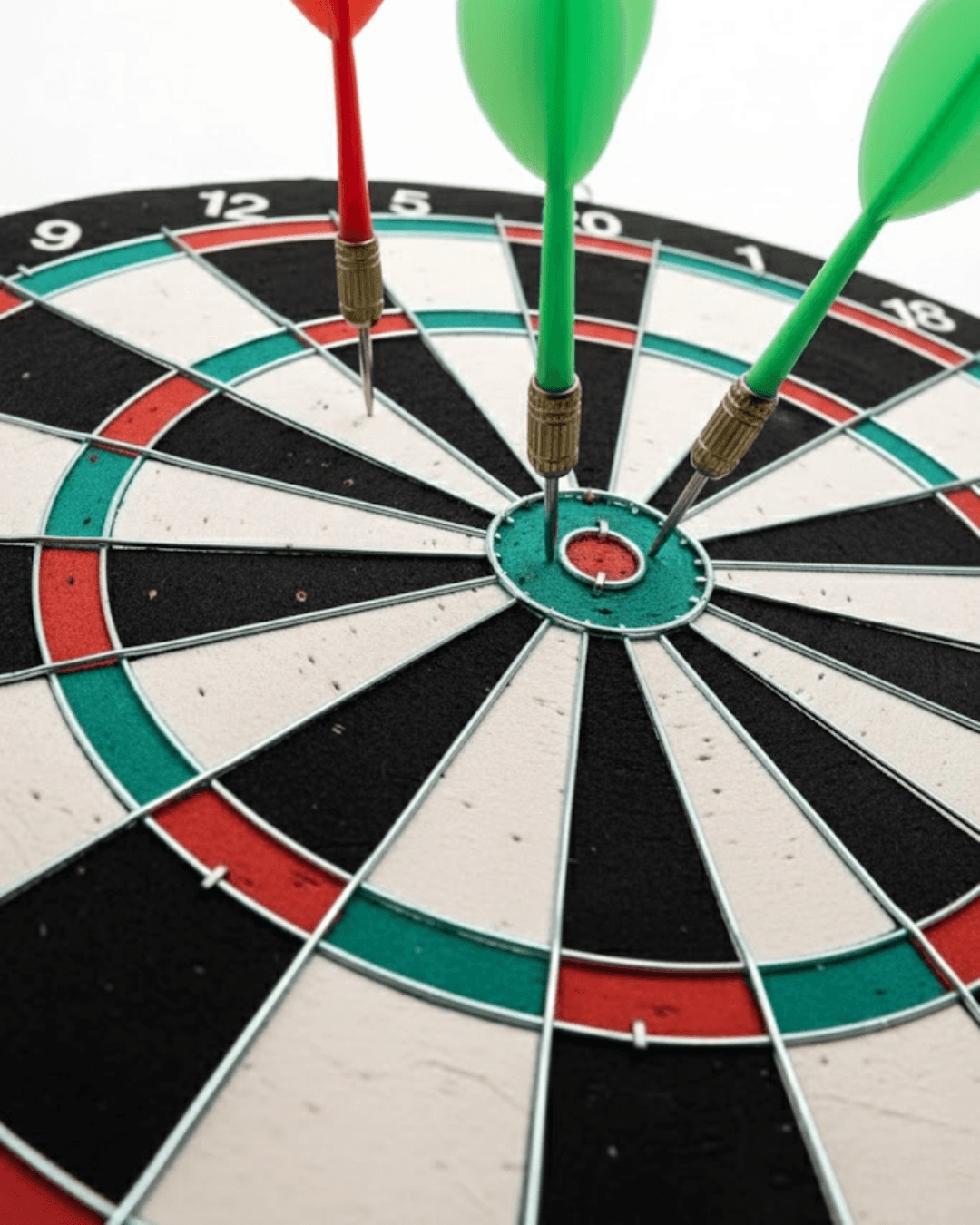 Şık Tasarımlı 15 İnç Dart Tahtası Metal Uçlu 4 Ok Seti 6
