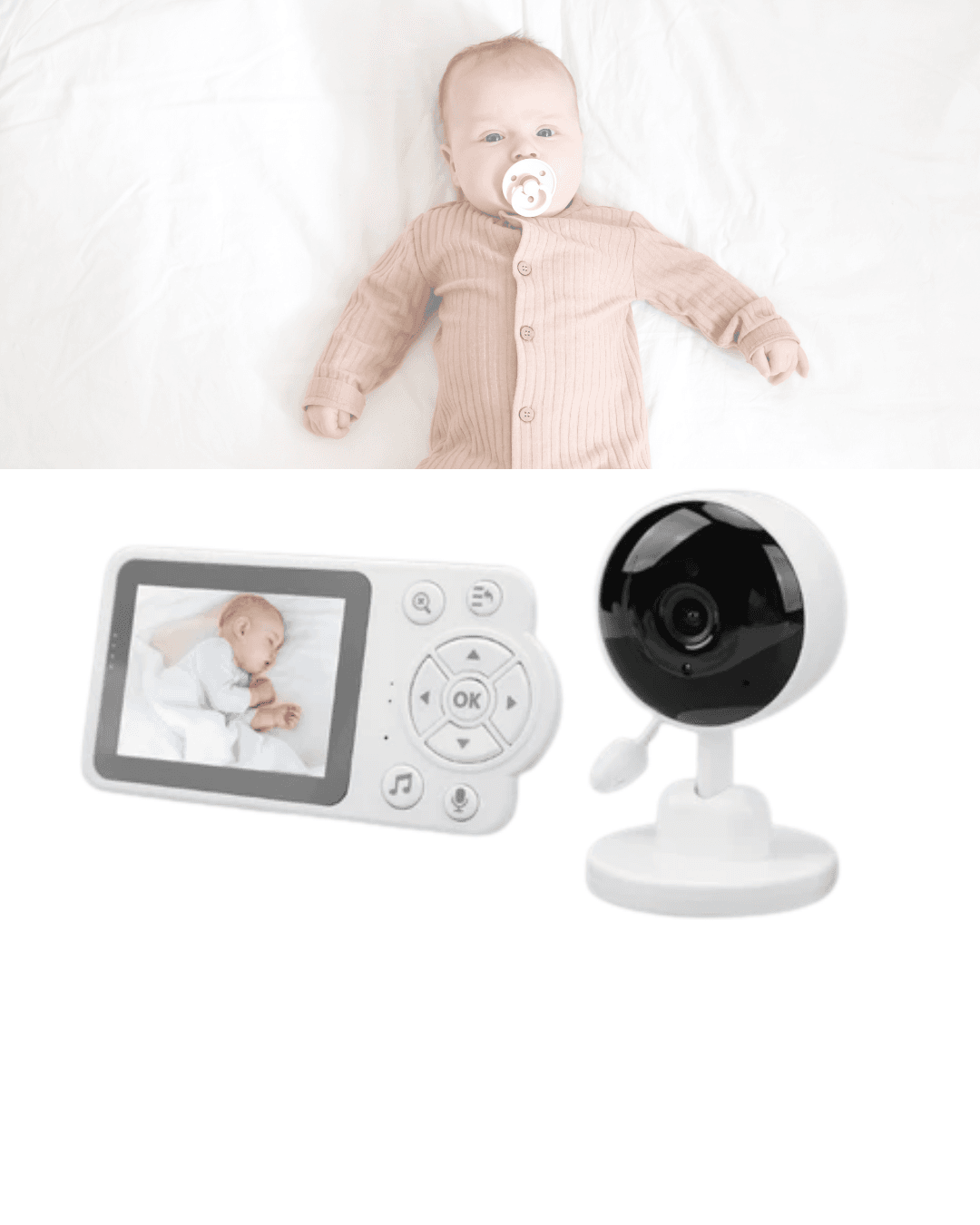 C38 Bebek Kamerası Gece Görüşlü İki Yönlü Sesli Kablosuz Monitör 6