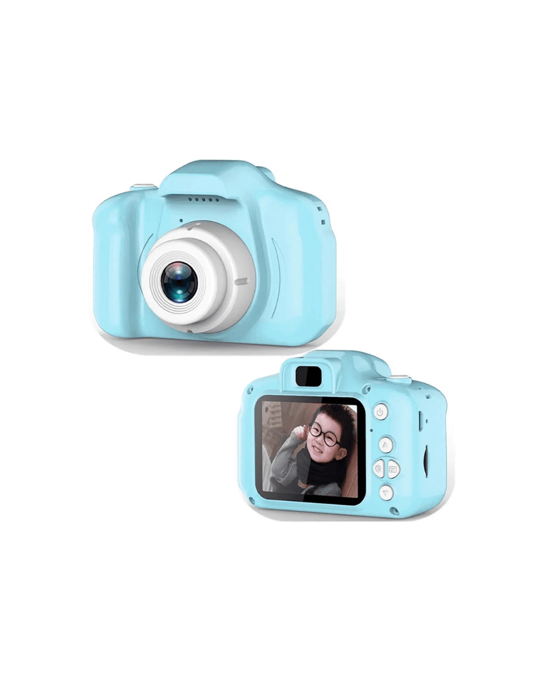 Çocuk Kamerası Mavi HD Mini Kamera Video ve Fotoğraf Çekim Şarjlı Model 3