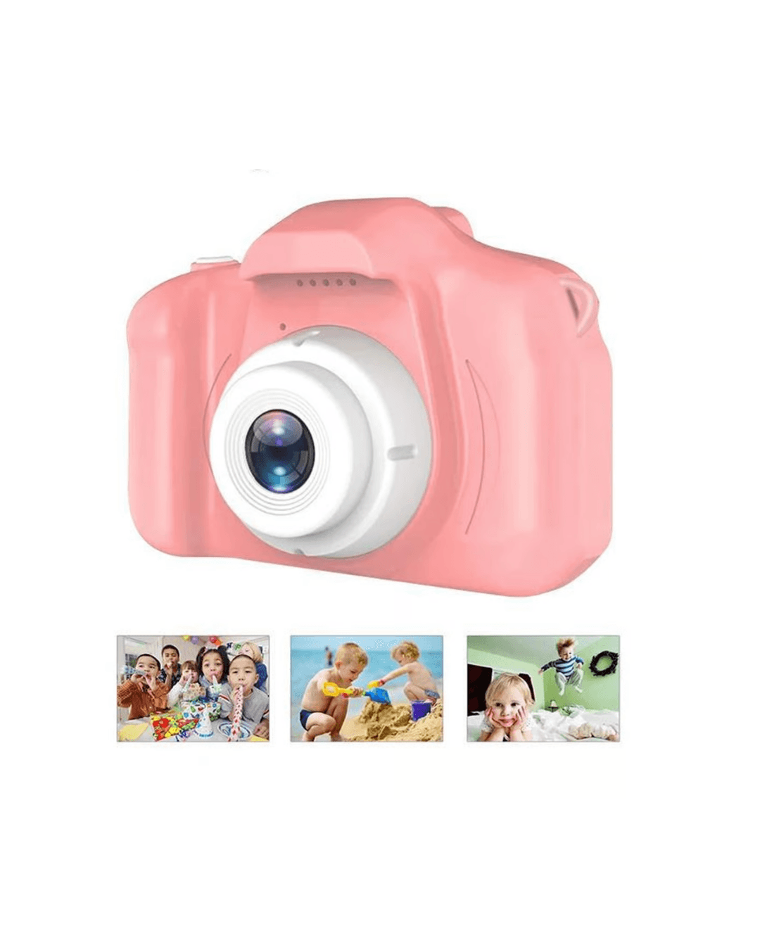 Pembe Çocuk Kamerası Taşınabilir Mini HD Dijital Video ve Fotoğraf Çekimli 6