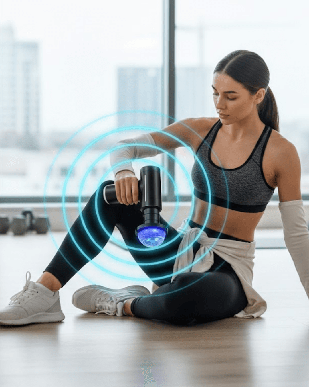 Isıtmalı Soğutmalı Masaj Tabancası 3200 RPM Sessiz Motor USB C Şarjlı