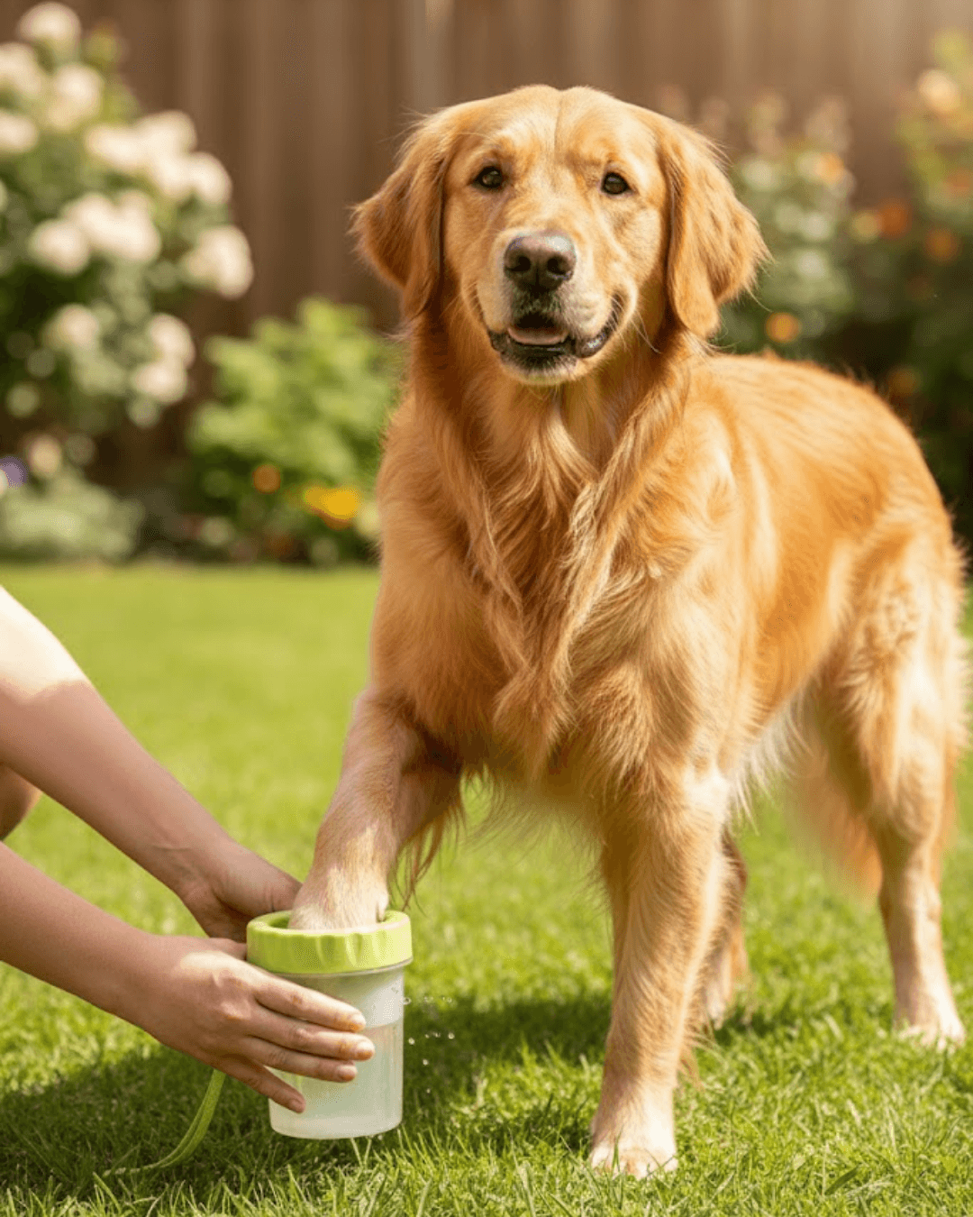 Yuvarlak Başlıklı Köpek Pati Temizleyici Yumuşak Silikon Fırçalı Orta Büyük Irk