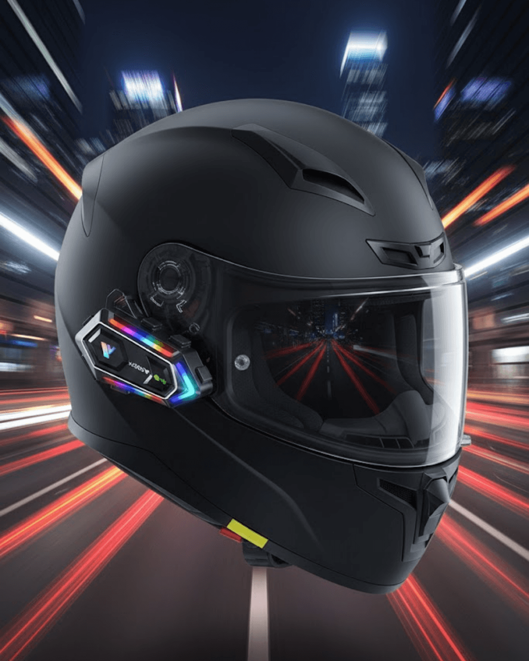 Çift Telefon Destekli Motosiklet Kask Bluetooth Kulaklık BT5.3 IPX6 25 Saat