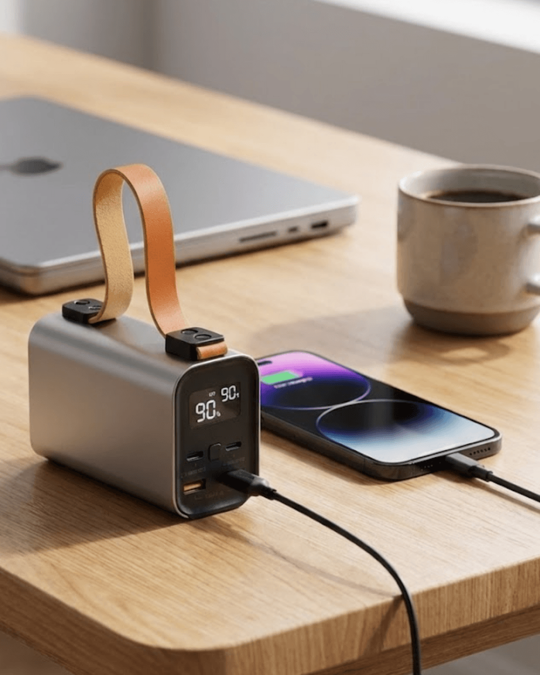 50000mAh Yüksek Kapasiteli Power Bank Çoklu Çıkışlı Fast Charge Taşınabilir Şarj