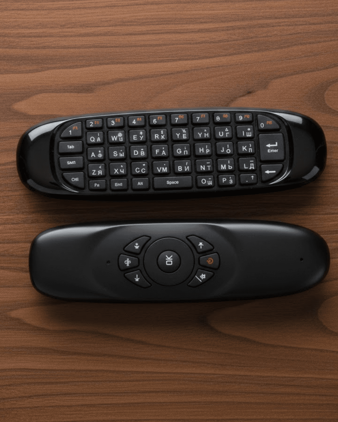 Çift Taraflı Hava Mouse Kablosuz Klavye ve Uzaktan Kumanda 2.4G Jiroskop